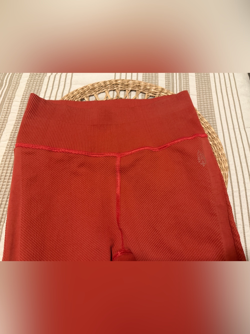 FP Movement by Free People Fiery Red High-Waist Seamless Leggings - Picture 9 of 9